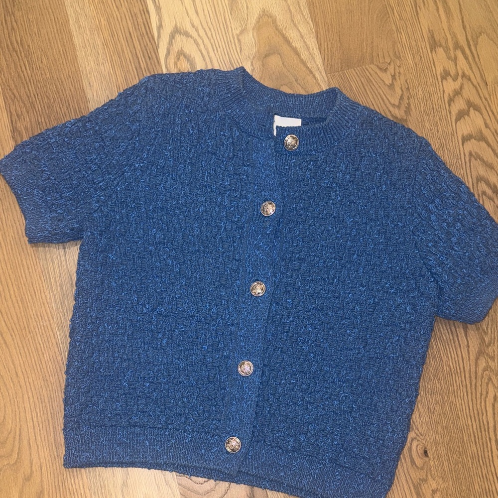 H&M Textured-Knit Cardigan